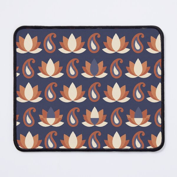 Item preview, Ancient Ethnic Tribal Geometric - Vintage Ajrakh Block Print Pattern designed and sold by IndoPatterns.