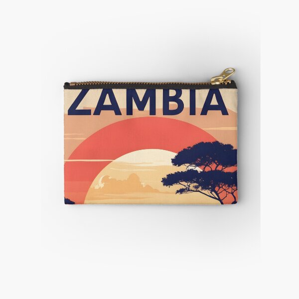 Item preview, Zambia Retro Vintage Travel Design designed and sold by TravelersGems.