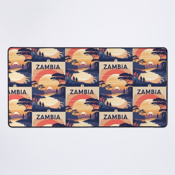Item preview, Zambia Retro Vintage Travel Design designed and sold by TravelersGems.