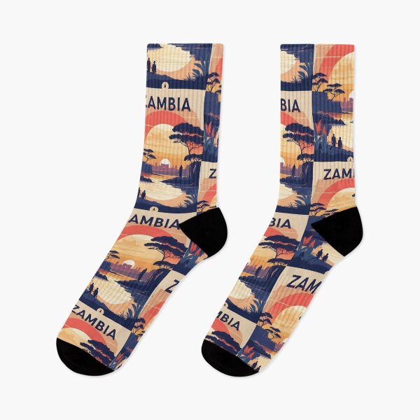 Item preview, Zambia Retro Vintage Travel Design designed and sold by TravelersGems.