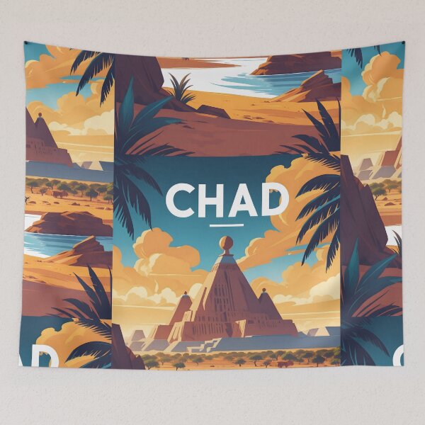 Item preview, Chad Retro Vintage Travel Design designed and sold by TravelersGems.