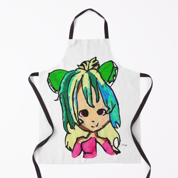 Item preview, Magical Girl - Teal Hair & Pink Bows Doodle designed and sold by Verity Doodles.