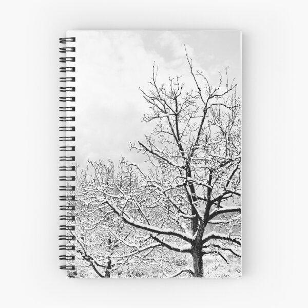 Item preview, Black and white snow forest winter trees designed and sold by by-jwp.