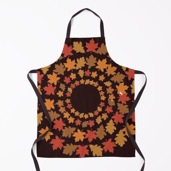 Item preview, Golden Ratio Autumn Fibonacci Leaf Spiral designed and sold by Thaivi Design.