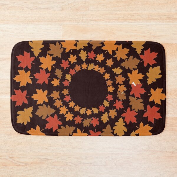 Item preview, Golden Ratio Autumn Fibonacci Leaf Spiral designed and sold by Thaivi Design.
