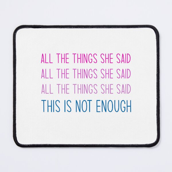 Item preview, All the things she said, this is not enough - Tatu, Heated Rivalry, Ilya Rozanov, Shane Hollander, Hollanov, Bi Flag designed and sold by RosefinchArt.