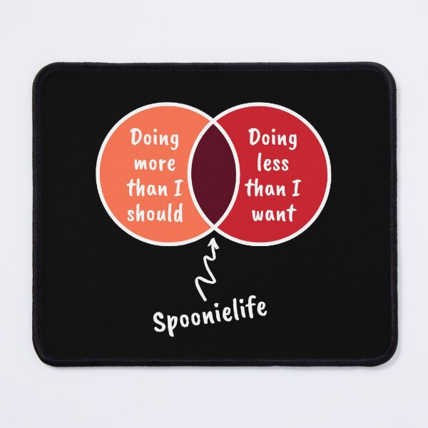 Item preview, Spoonie life venn orangered designed and sold by Cages or Wings.