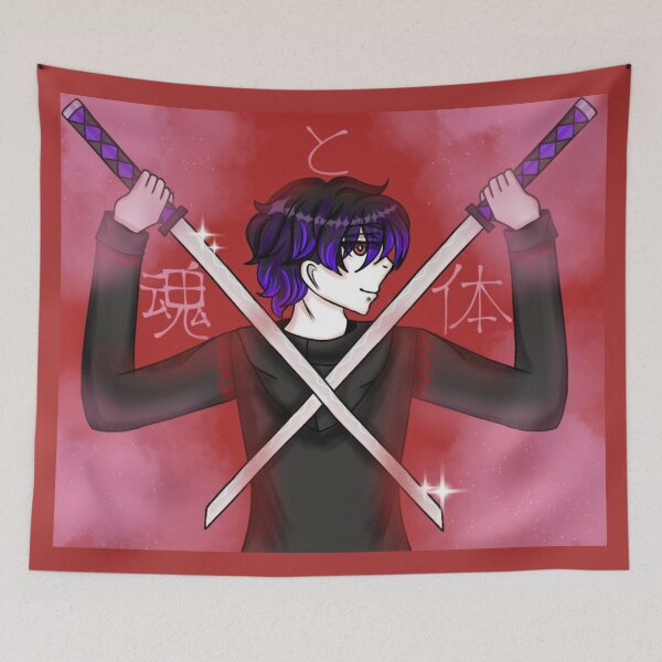 Item preview, Xaduma with katanas fanart japanese style designed and sold by YaroshMaria.
