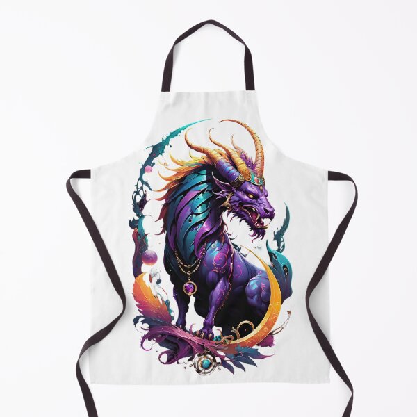 Item preview, Mystical Purple Horned Chimera Fantasy Creature designed and sold by newvisionart191.