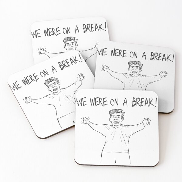 Item preview, Funny Ross Geller Quote - We Were On A Break Minimalist Art designed and sold by QuikFun.