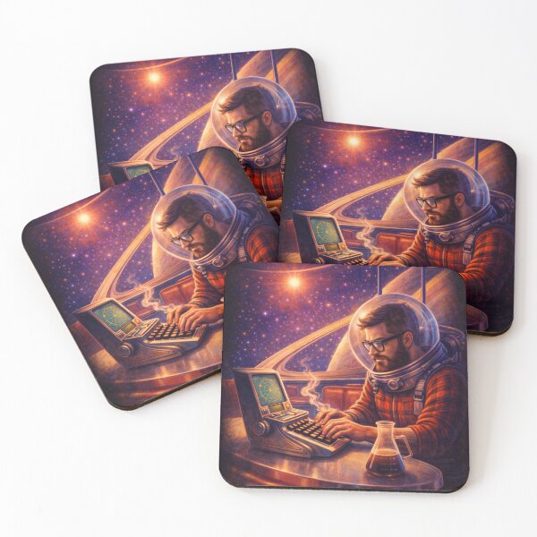 Item preview, Retro Future Digital Nomad Hipster – 1950s Remote Work Sci-Fi Art designed and sold by JY33.