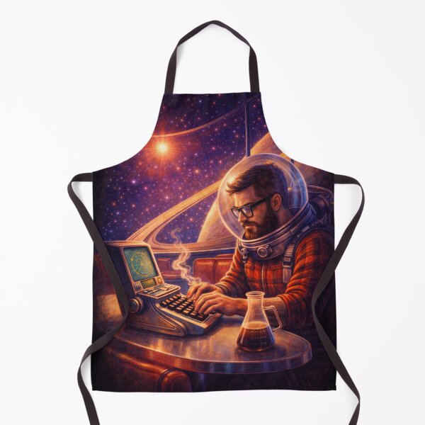 Item preview, Retro Future Digital Nomad Hipster – 1950s Remote Work Sci-Fi Art designed and sold by JY33.