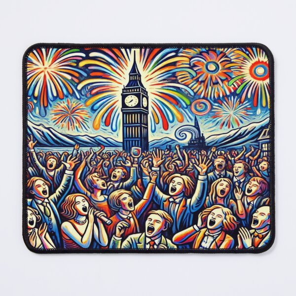 Item preview, Expressionist New Year’s Night – inspired by Munch’s emotional firework and poetic unrest designed and sold by FotoworldEdel.