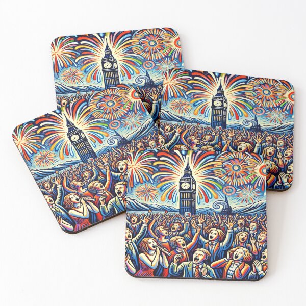 Item preview, Expressionist New Year’s Night – inspired by Munch’s emotional firework and poetic unrest designed and sold by FotoworldEdel.