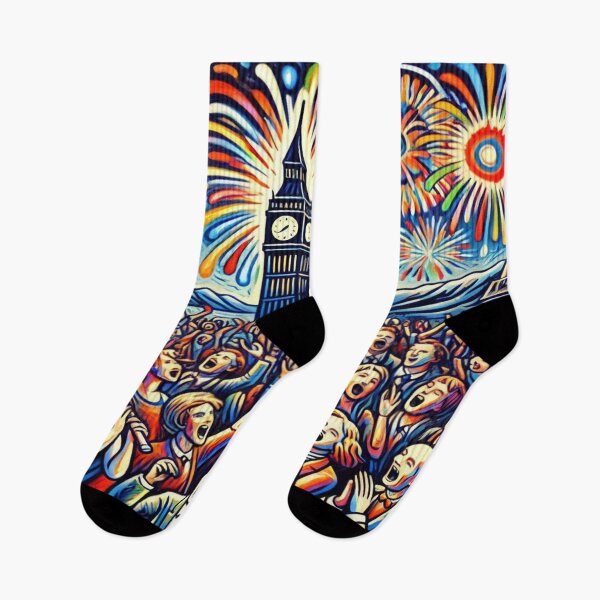 Item preview, Expressionist New Year’s Night – inspired by Munch’s emotional firework and poetic unrest designed and sold by FotoworldEdel.