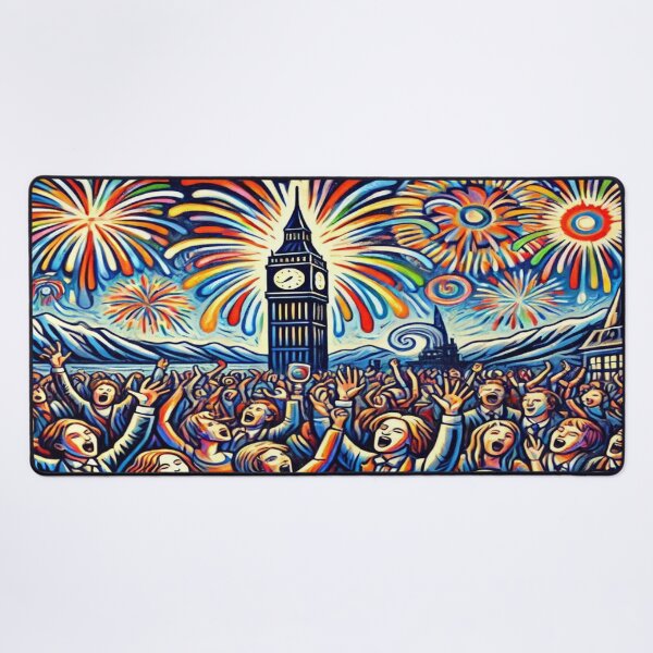 Item preview, Expressionist New Year’s Night – inspired by Munch’s emotional firework and poetic unrest designed and sold by FotoworldEdel.