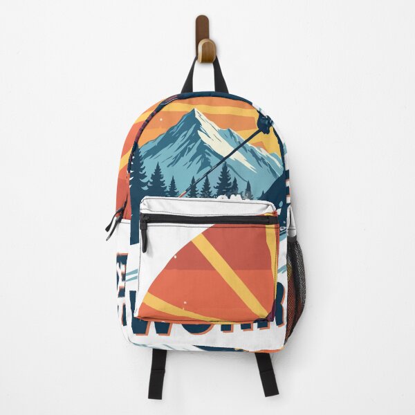 Item preview, Ski More WorreY Less T-Shirt Vintage Skier Mountain Sunset Graphic Winter Sports Adventure Tee designed and sold by Design-Pro-21.