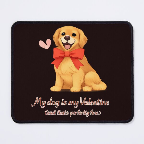 Item preview, My Dog Is My Valentine – Cute Valentine Dog Illustration designed and sold by FrameFlow.