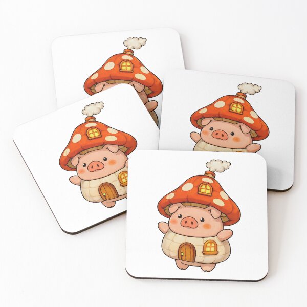 Item preview, Mushroom House Pig designed and sold by PiggyWonka.
