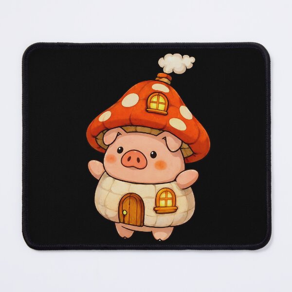 Item preview, Mushroom House Pig designed and sold by PiggyWonka.