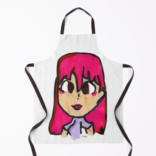 Item preview, Strawberry Pink Hair Girl - Cute Hand-Drawn Character designed and sold by Verity Doodles.