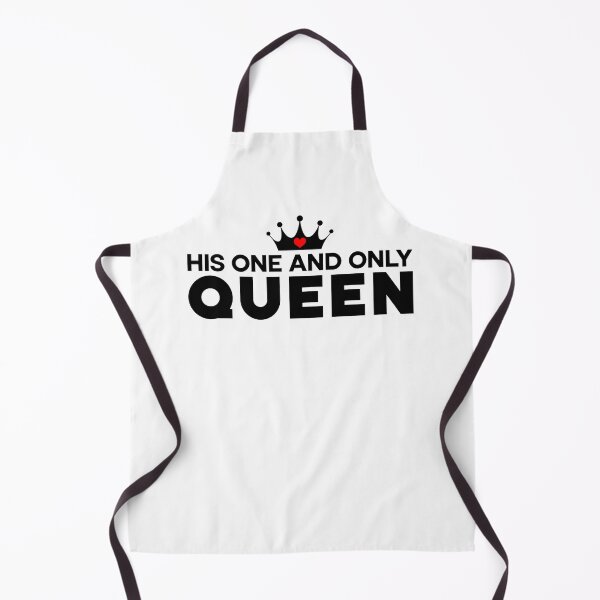 Item preview, His One and Only Queen - Funny Matching Graphic For Couples, Black Text designed and sold by HGstudioDesign.
