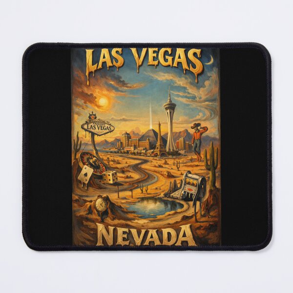 Item preview,  Las Vegas Nevada Dali Style designed and sold by MojaveTradePost.