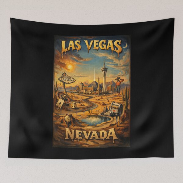 Item preview,  Las Vegas Nevada Dali Style designed and sold by MojaveTradePost.