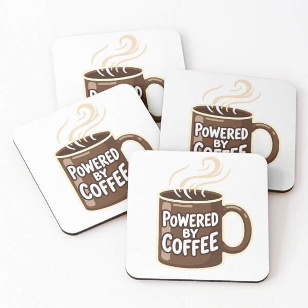 Item preview, Powered By Coffee Vector Art designed and sold by devilfronty.