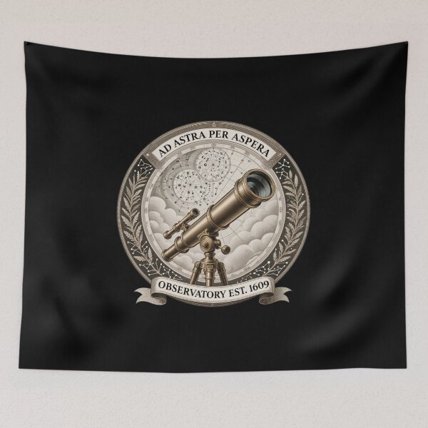 Item preview, Ad Astra Per Aspera – Observatory Est. 1609 designed and sold by w66aboo.