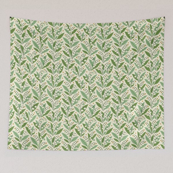 Item preview, Kielo Meadow – Vintage Finnish Lily of the Valley Floral Pattern designed and sold by Planthem.