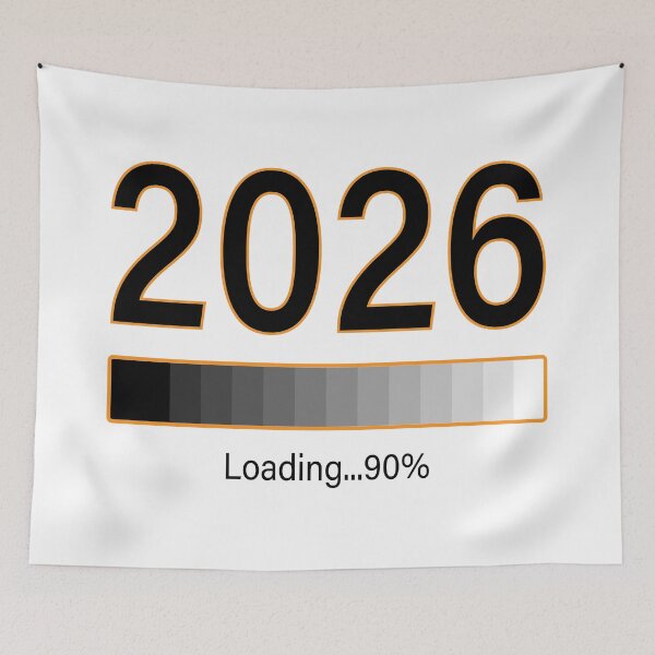 Item preview, 2026 Loading 90% T-Shirt  New Year Graphic Tee  Funny Countdown Progress Bar Shirt designed and sold by Design-Pro-21.