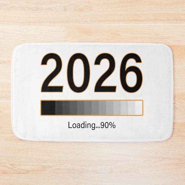 Item preview, 2026 Loading 90% T-Shirt  New Year Graphic Tee  Funny Countdown Progress Bar Shirt designed and sold by Design-Pro-21.