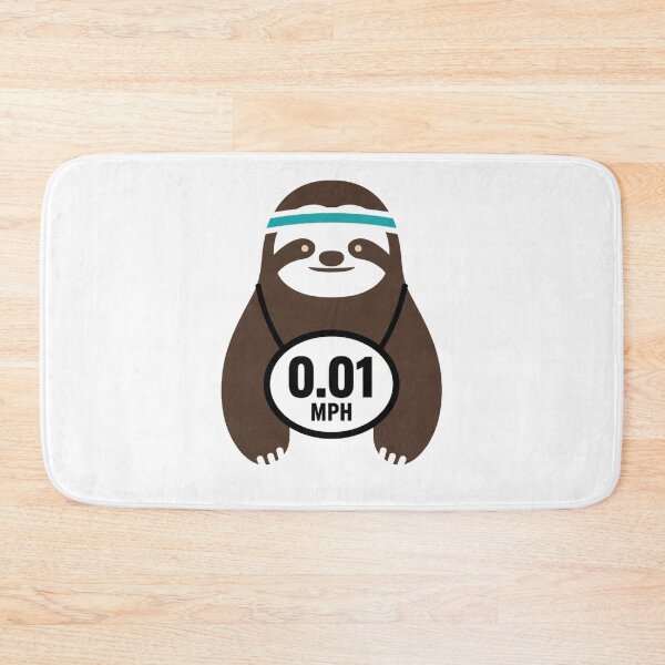 Item preview, Marathon Sloth 0.01 MPH Ironic Runner Flat Vector Art designed and sold by Thaivi Design.