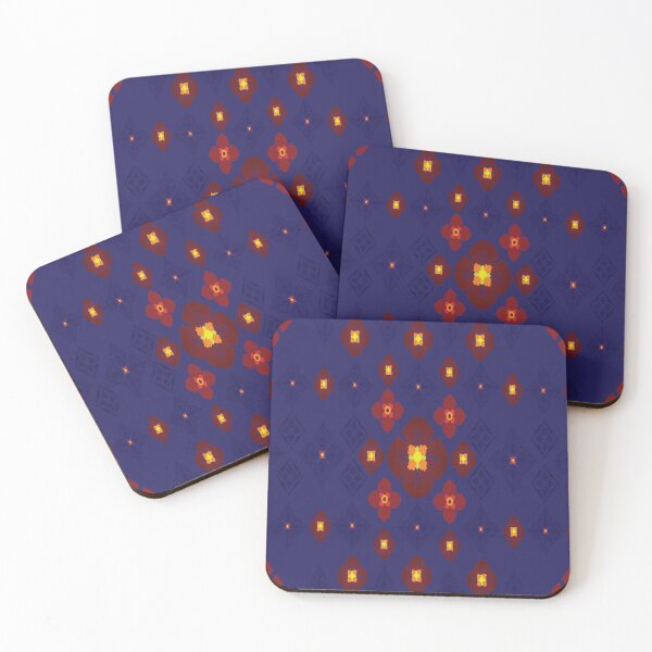 Item preview, Thai Floral Heritage – Deep Sapphire Blue designed and sold by OIL Pattern Design .