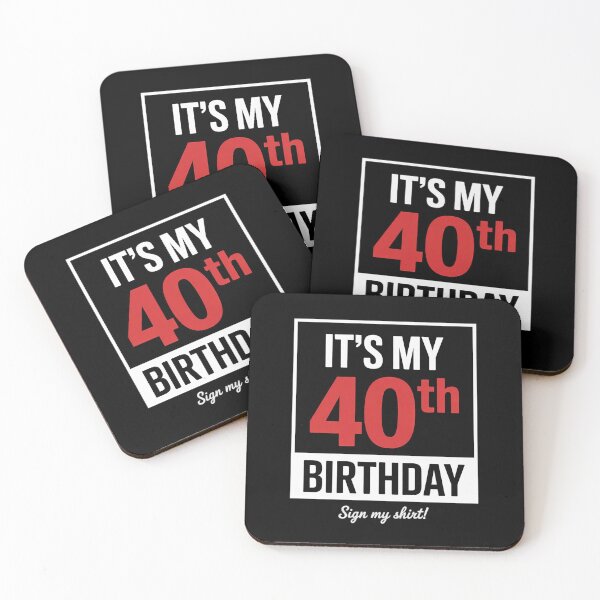 Item preview, It's My 40th Birthday 40 Years Old Birthday Party Sign My0 designed and sold by MarryIsMonth.