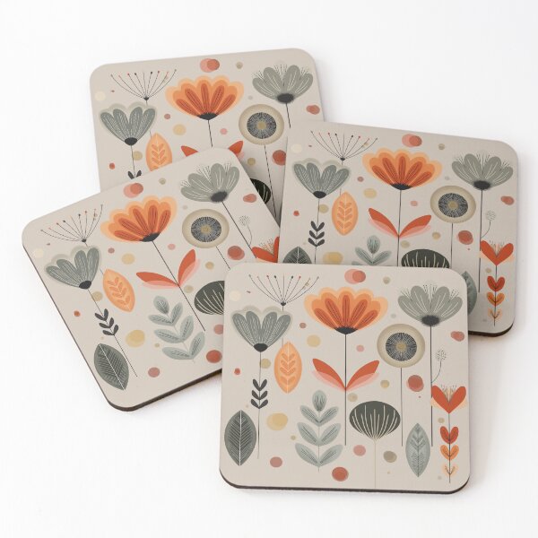 Item preview, Mid-Century Florals designed and sold by Kendall Rose Doodles.