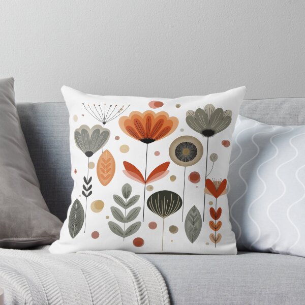 Aperçu de l'œuvre Motifs floraux du milieu du siècle créée et vendue par NotPrettyinPink.
