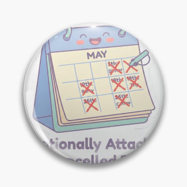 Item preview, Emotionally Attached to Cancelled Plans Funny Sarcastic Sticker designed and sold by SoftMoodStudios.