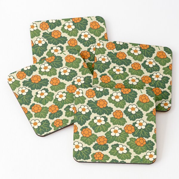 Item preview, Cloudberry Marsh – Vintage Nordic Berry Pattern designed and sold by Planthem.