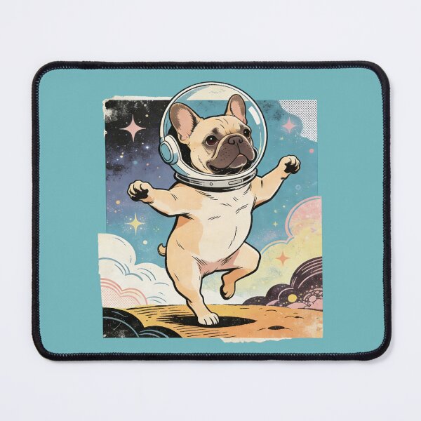 Item preview, Retro Comic French Bulldog Astronaut – Vintage Pop Art Space Frenchie Dog Design designed and sold by Cherrydora.