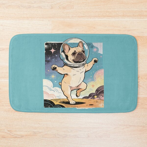 Item preview, Retro Comic French Bulldog Astronaut – Vintage Pop Art Space Frenchie Dog Design designed and sold by Cherrydora.