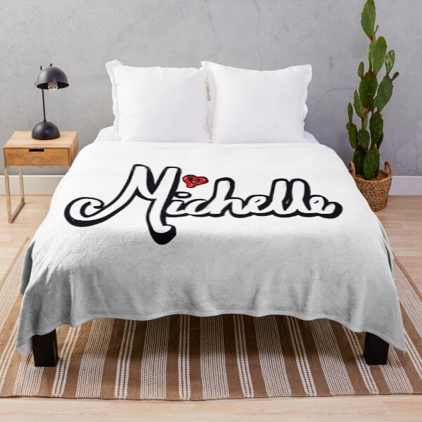 Item preview, Michelle popular girls first name in white. Personalized personalised customised name Michelle designed and sold by Artonmytee.
