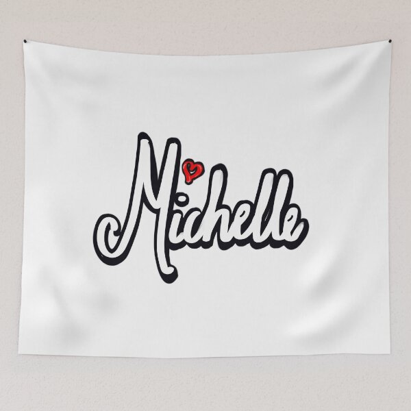 Item preview, Michelle popular girls first name in white. Personalized personalised customised name Michelle designed and sold by Artonmytee.