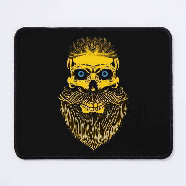 Item preview, Dark Street Art Skull with Beard – Gothic Hipster Skeleton Design designed and sold by Vivalore.