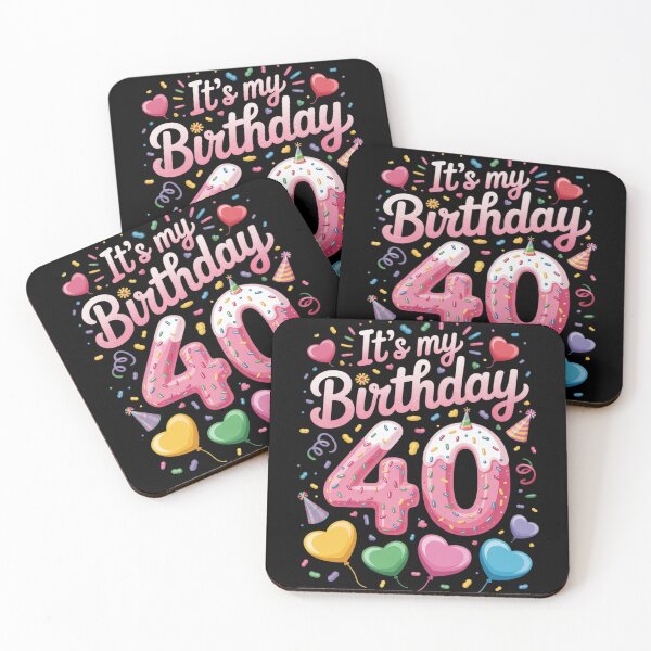 Item preview, It's My 40th Birthday Girl Doughnut Happy 40 Years Old Lady designed and sold by MarryIsMonth.