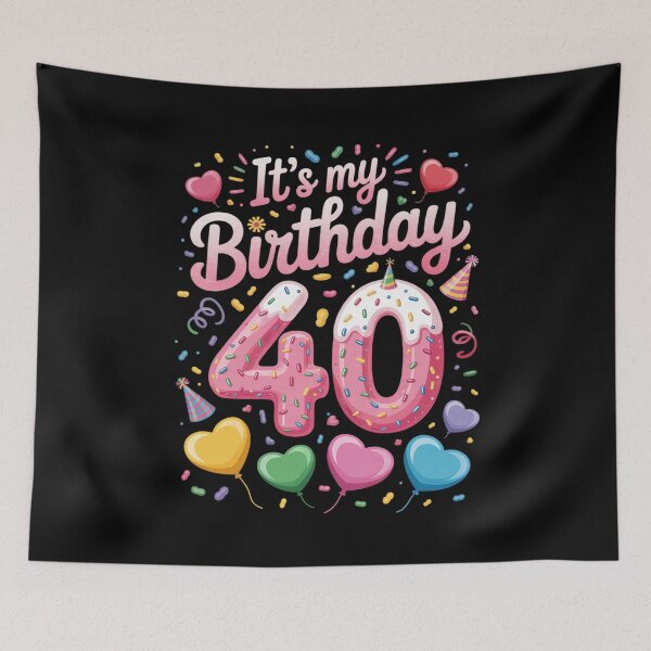 Item preview, It's My 40th Birthday Girl Doughnut Happy 40 Years Old Lady designed and sold by MarryIsMonth.