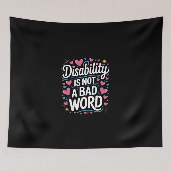 Item preview, Disability Is Not A Bad Word Illness Support designed and sold by SyntaxClaw.