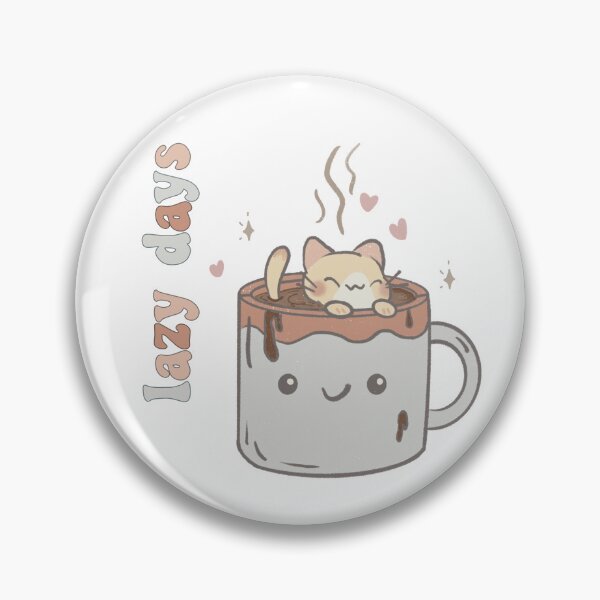 Item preview, Lazy Caturdays cat in mug designed and sold by ladyMAKES.