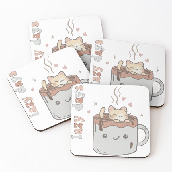 Item preview, Lazy Caturdays cat in mug designed and sold by ladyMAKES.